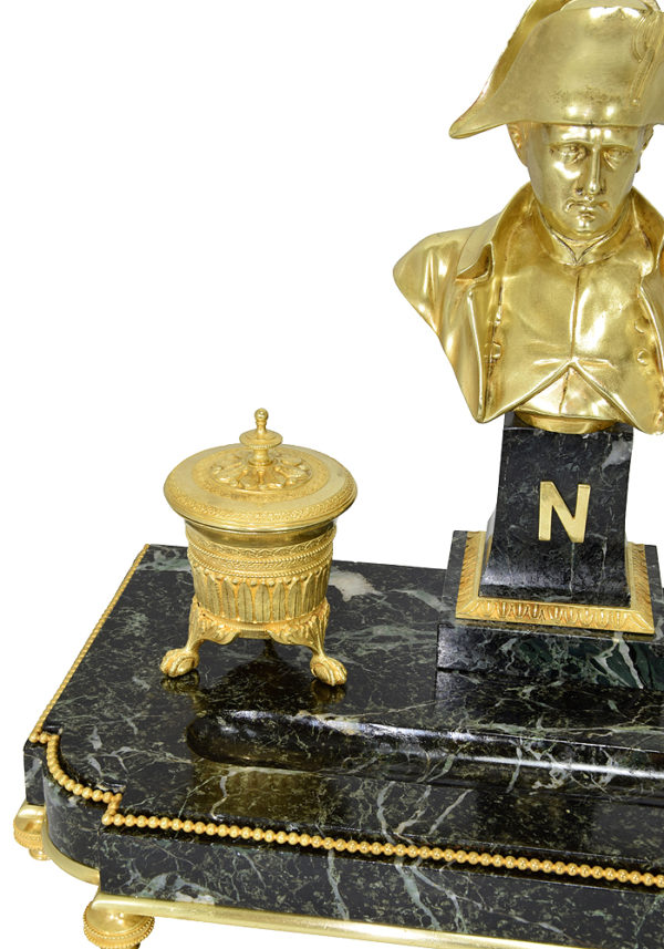 Grand encrier à l'effigie de Napoléon Bonaparte – Pendule ancienne
