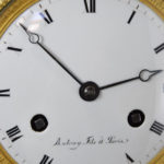 Clock Glazed in Mahogany beginning 19th Century XIXe signed AUTRAY (3)