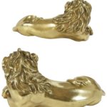 paire de lions en bronze (5)