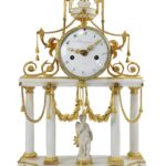 pendule portique signe champagne (5)