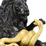 sculpture lion au serpent (2)