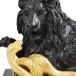 sculpture lion au serpent (4)