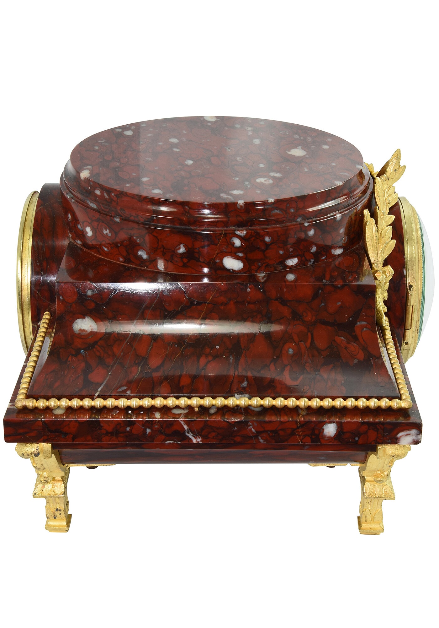 base en marbre rouge griotte napoleon III (6)