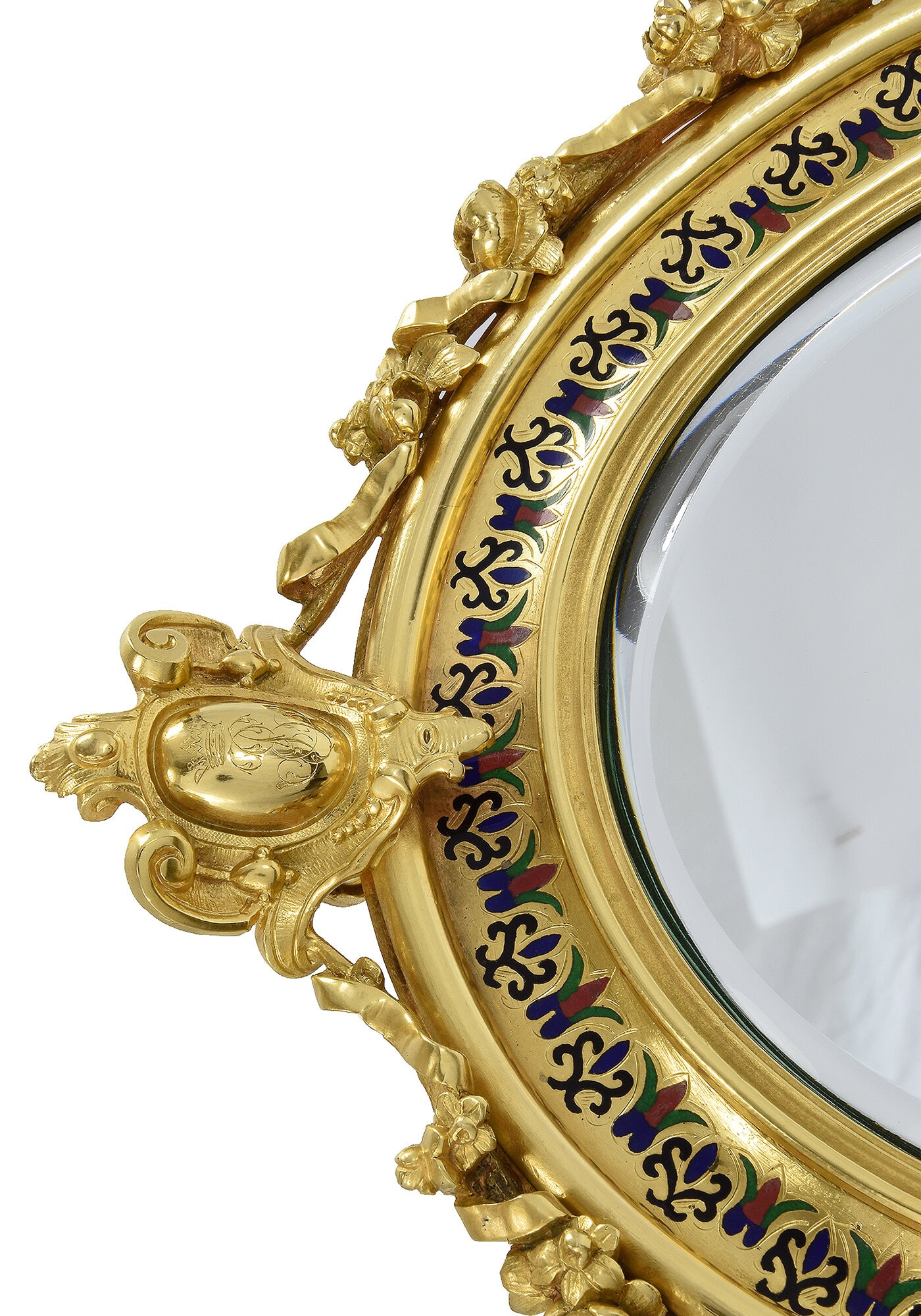 miroir bronze cloisonne (3)