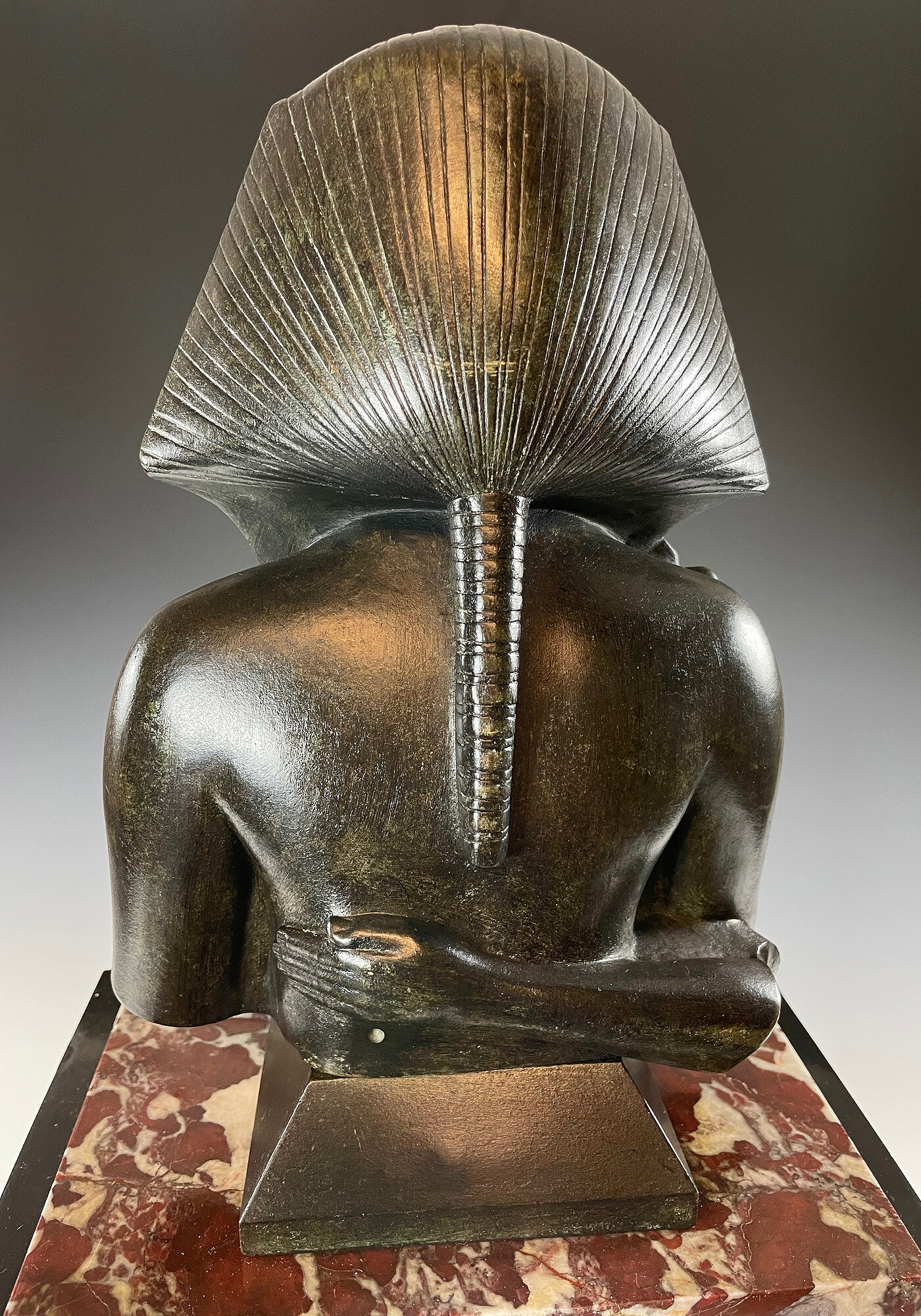 Pendule Retour d’Egypte Toutânkhamon Bronzier VIRLET 1908 (13)
