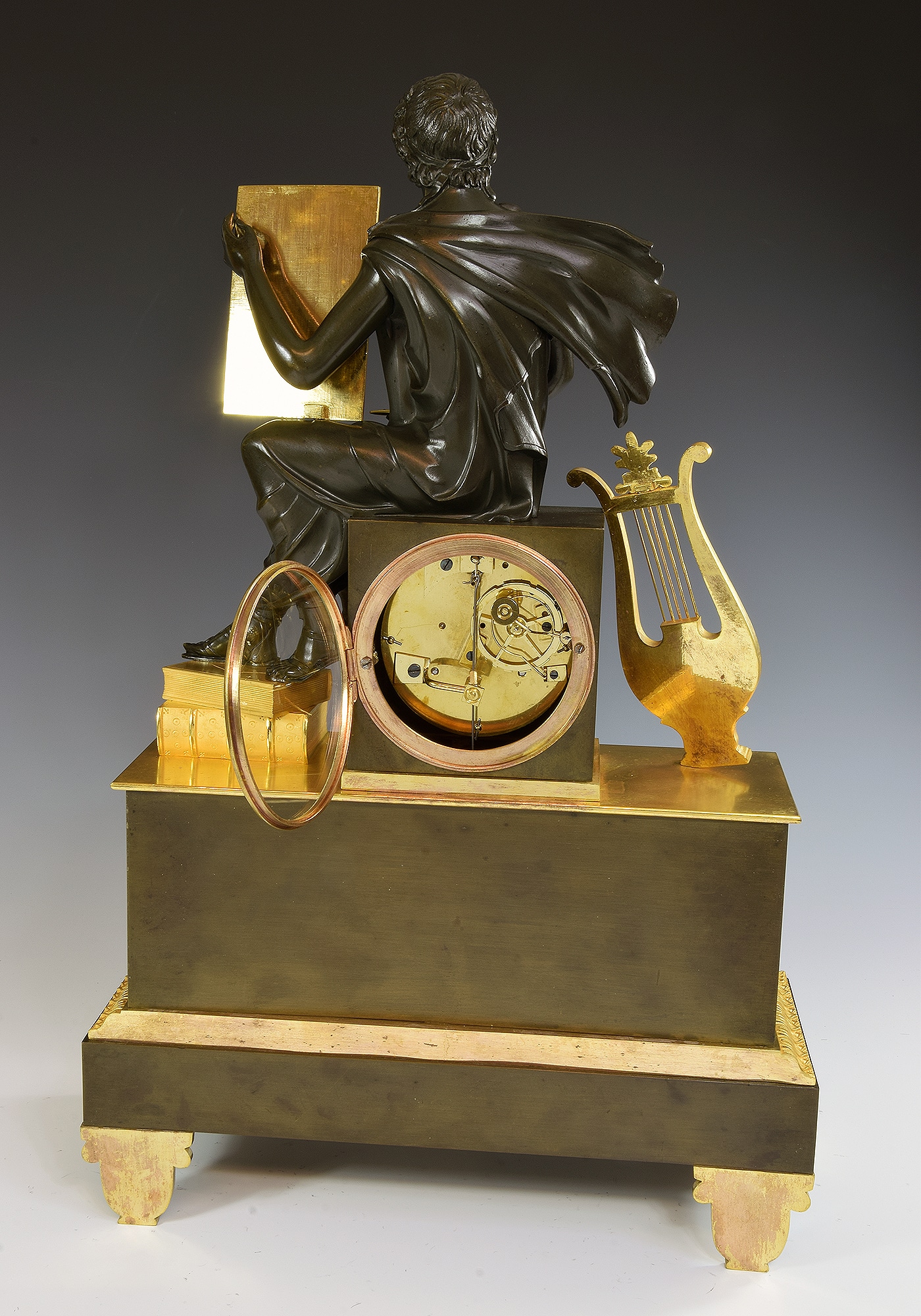 Pendule à l’éffigie du poète Virgile, signé CAILLY 1840 (6)